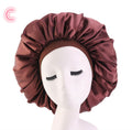 Satin Sleep Bonnet — Brown