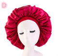 Satin Sleep Bonnet — Red