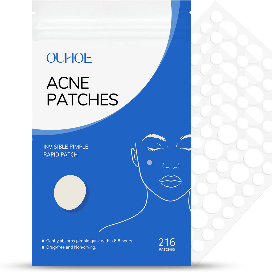 Hydrocolloid Acne Patches - Glowdrop